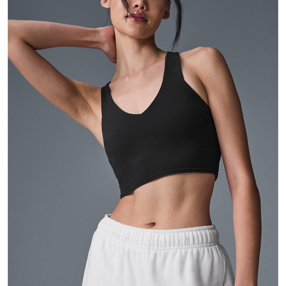 ALO Yoga Real Bra Tank Black